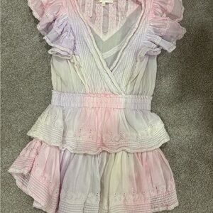 LoveShackFancy Ruffled Pastel Dress